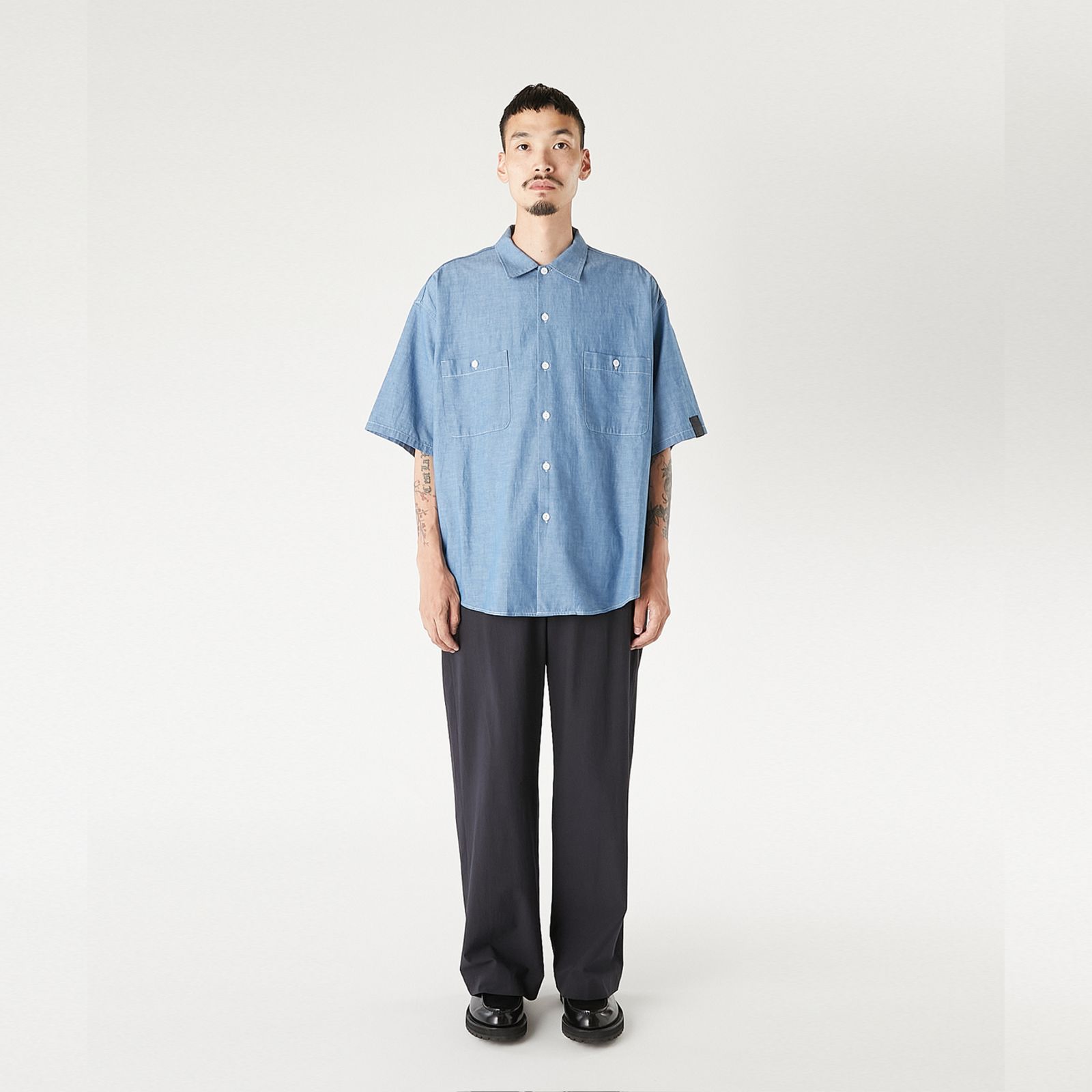 × BIGMAC HALF SLEEVE SHIRT （BLUE / ブルー）｜半袖シャツ｜2261-SH60-027