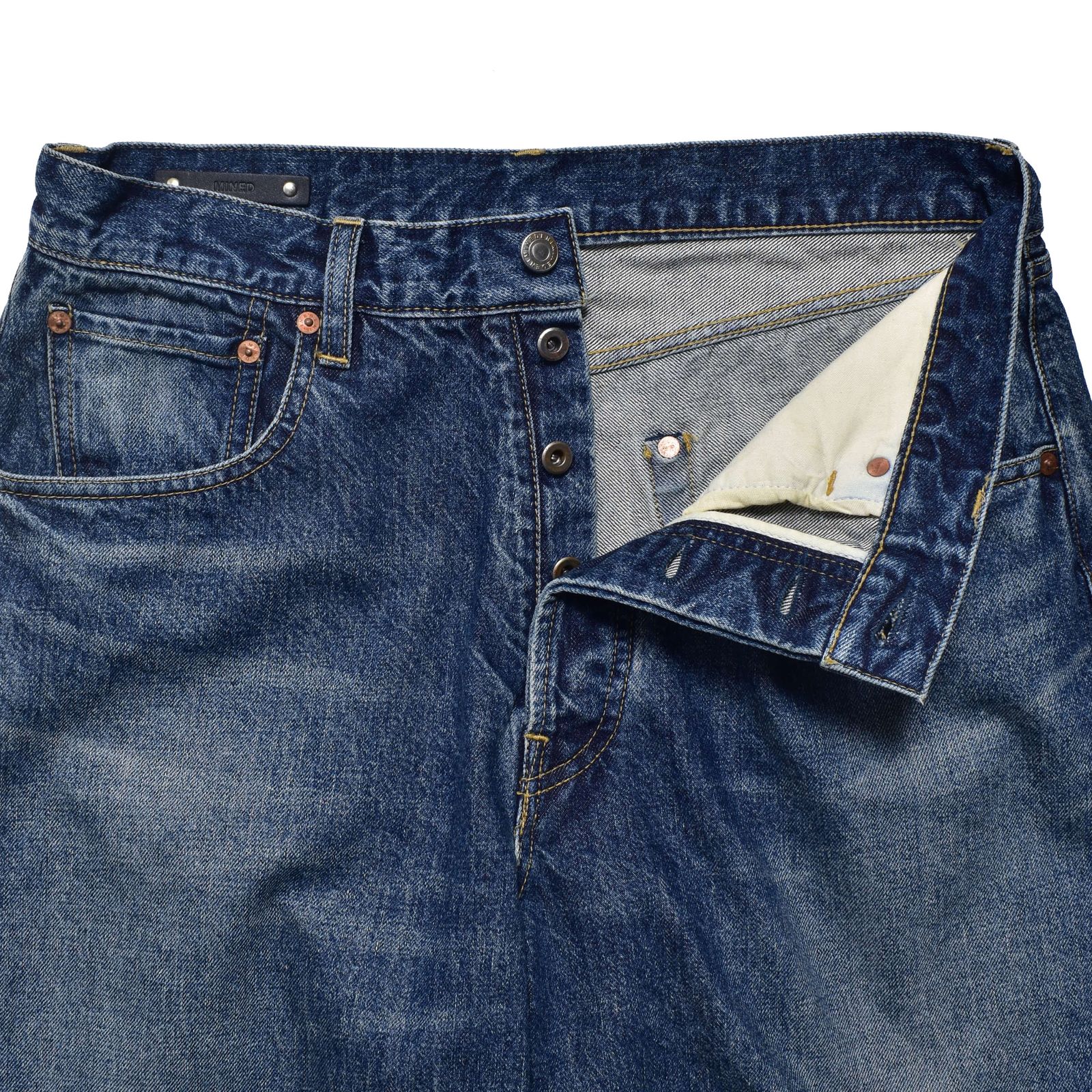 S.Wide Straight Cropped 5pocket USD （USD）｜クロップド デニムパンツ （インディゴ）｜2603-1002