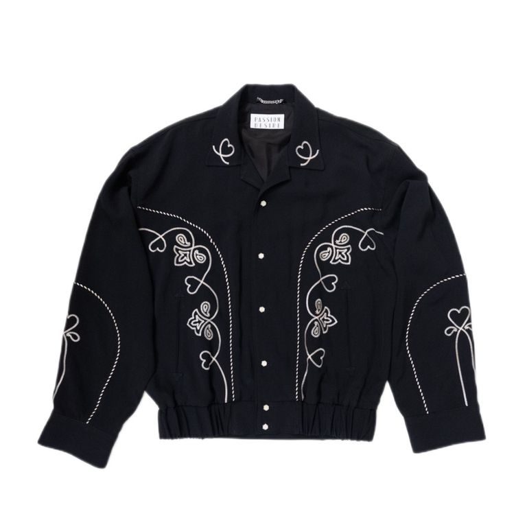 el conductorH - HEART EMBROIDERED WESTEREN JKT (BK) / ハート el conductorH - HEART EMBROIDERED WESTEREN JKT (BK) / ハート