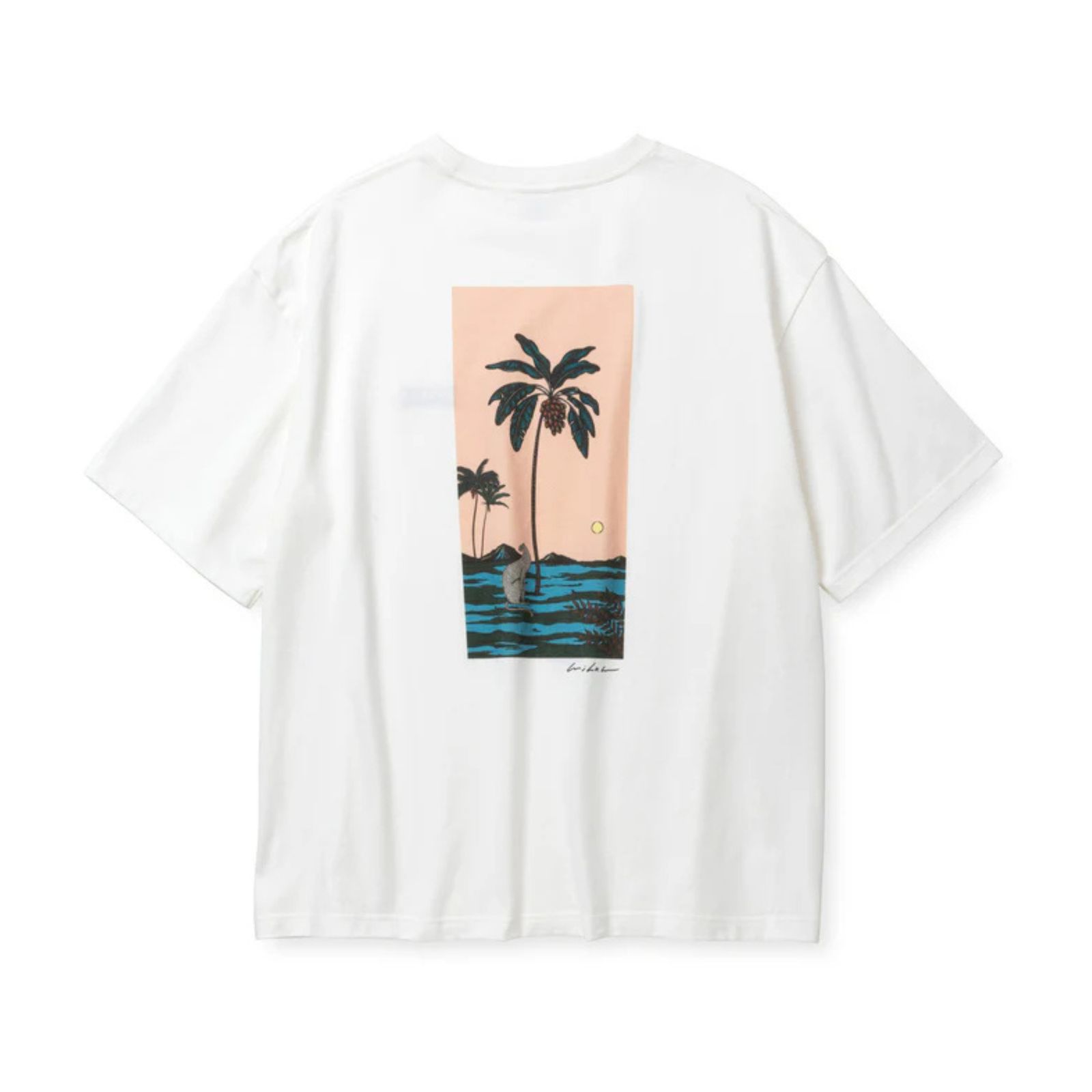 × MIHO MURAKAMI DROP SHOULDER PRINT TEE (WHITE / C) / × 村上実帆 プリントTシャツ
