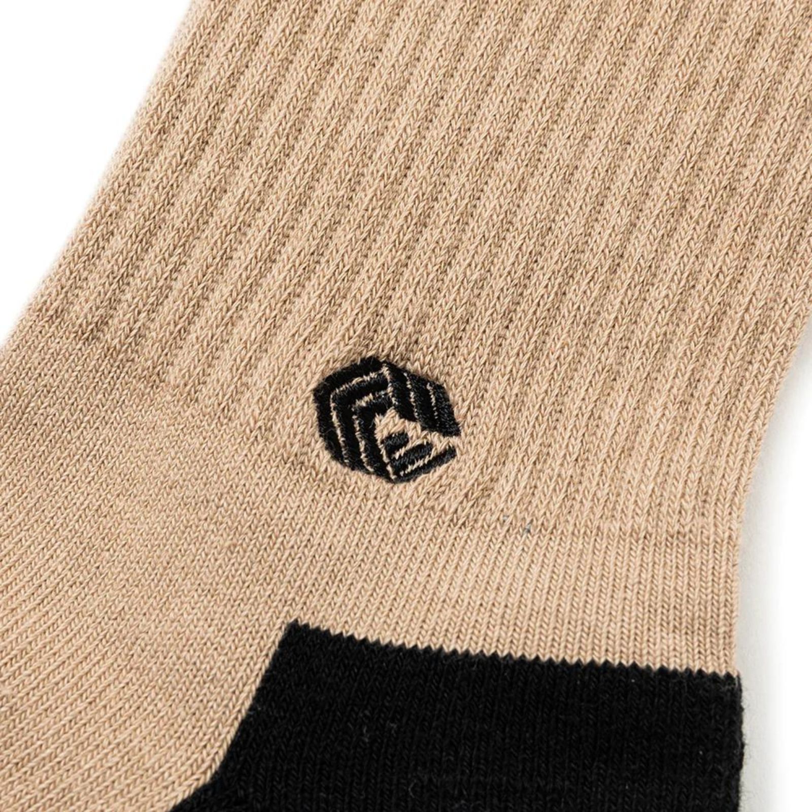 JACQUARD PILE SOCKS (BEIGE) / ジャガード パイルソックス