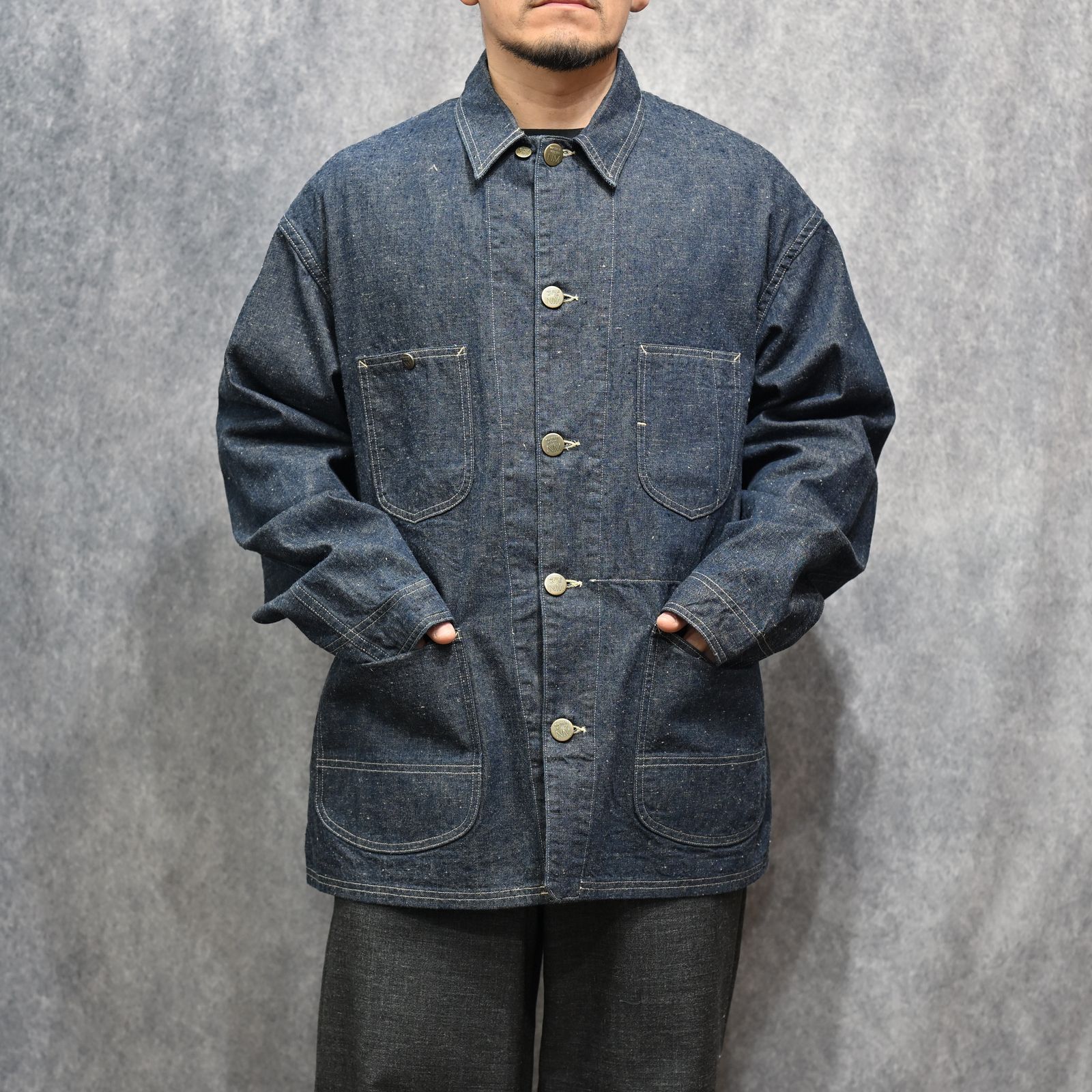 #024 LE CHORE JACKET ONE-WASHED （INDIGO） / カバーオール （インディゴ） 2026SSJK-YY-0012