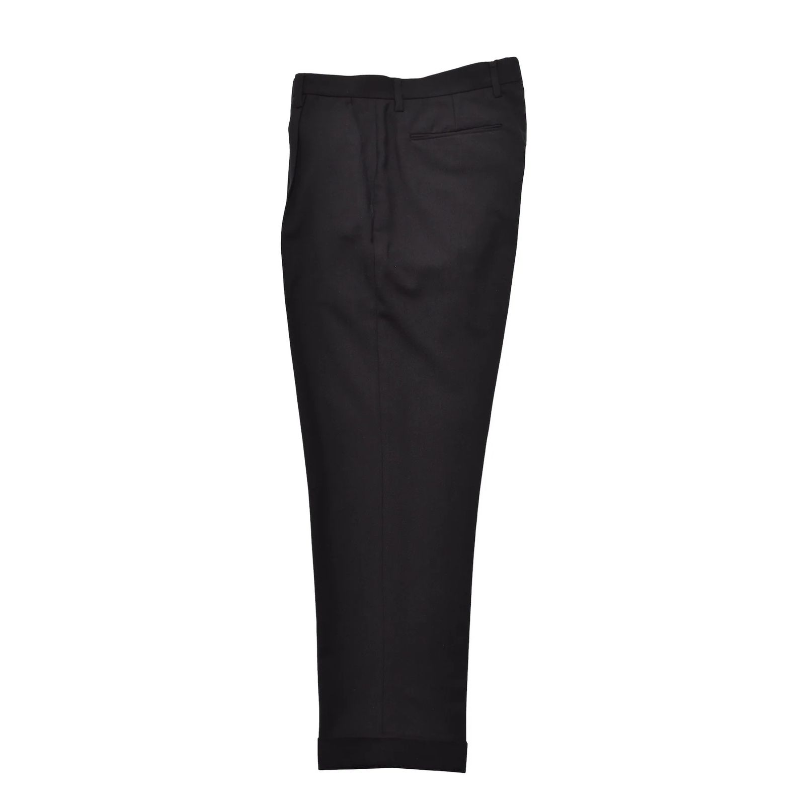 PE.Wool Tapered TRS （BLK）｜ワンタックテーパードスラックス｜2510-7001