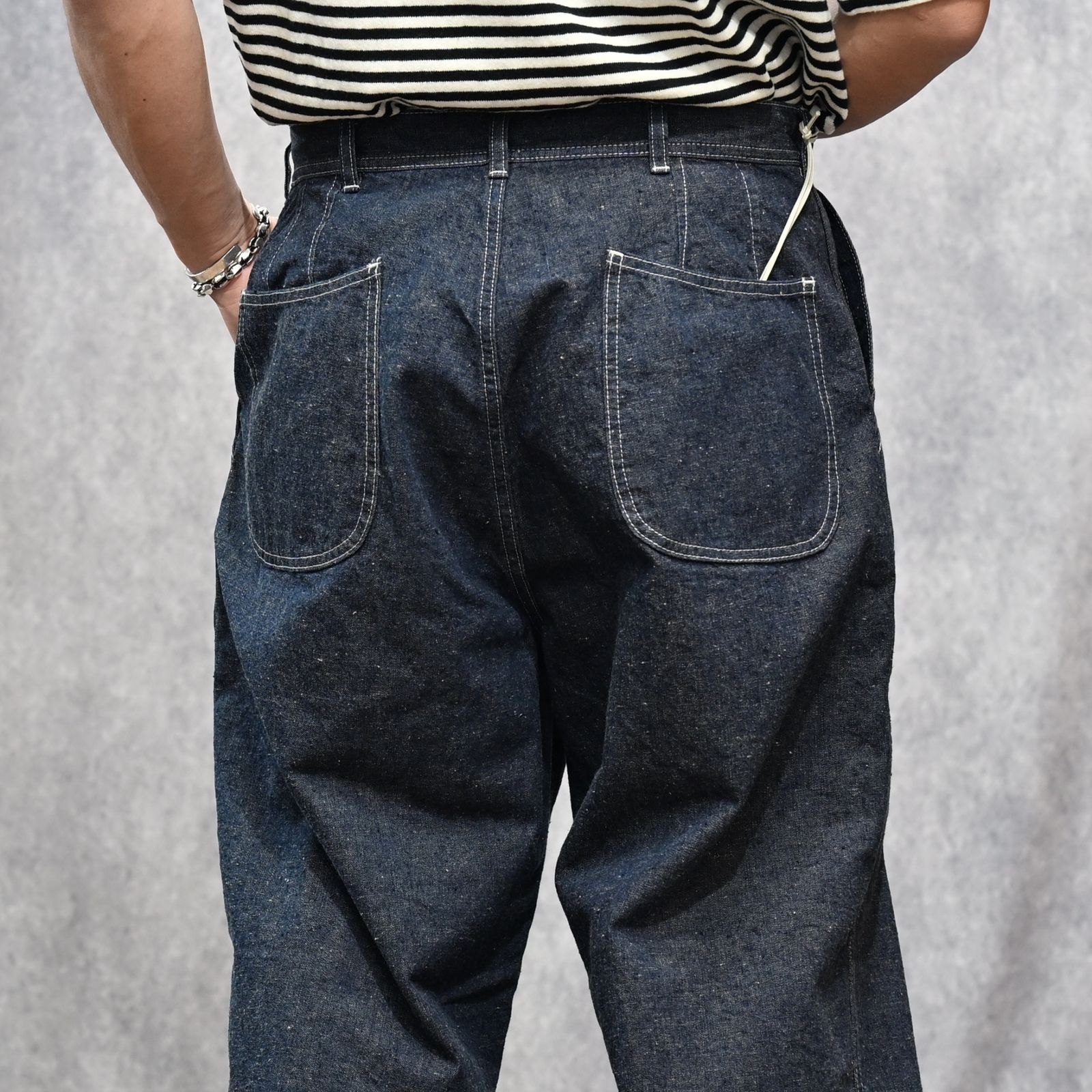 USN DENIM TROUSERS （ONE-WASHED） / USネイビー デニムトラウザー （インディゴ） 2026SS-PT4-YT