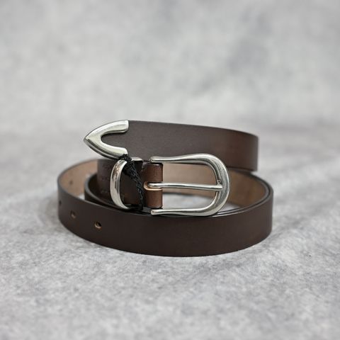 Leather Long Western Belt （BRN / ブラウン）｜ウエスタン ベルト｜MDLBT002
