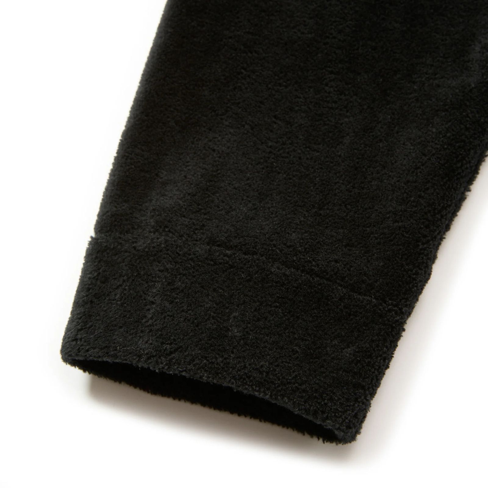CT FLEECE BOA NO COLLAR JACKET (BLACK)｜コットンフリース ボア ノーカラージャケット｜CL-25AW017