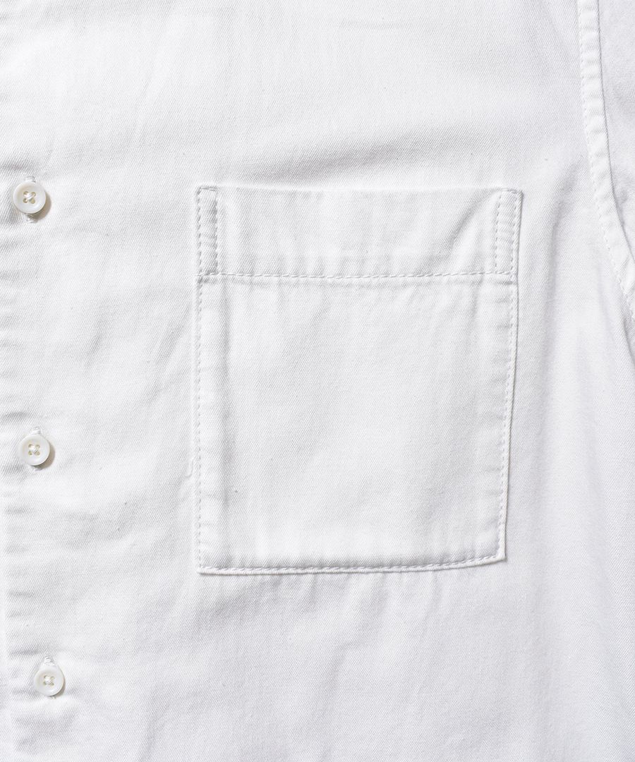 Band Collar OG. Denim Long SH (WHT)