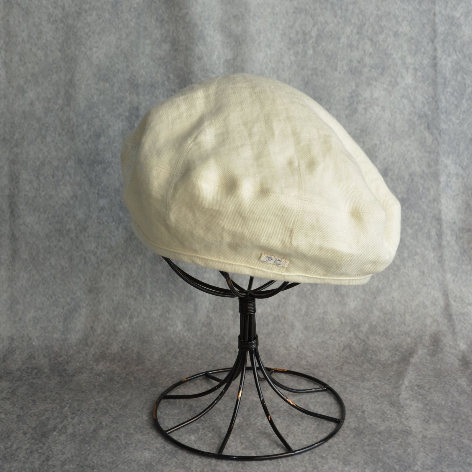 LINEN BERET (BEIGE) - リネン ベレー帽 （ベージュ）