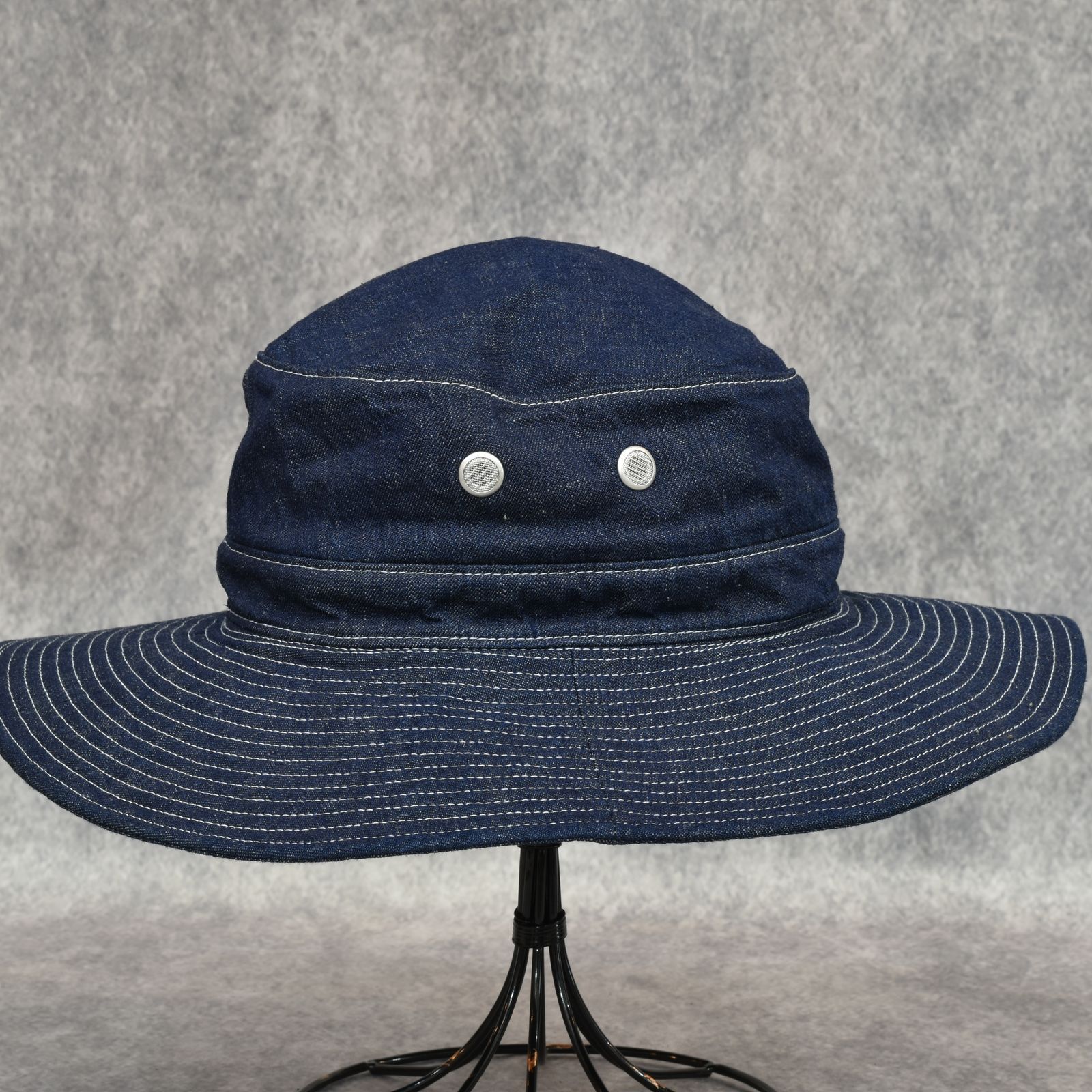 8oz Denim Jungle Hat "BARNES" (ONE WASH)｜ジャングルハット｜Y01007