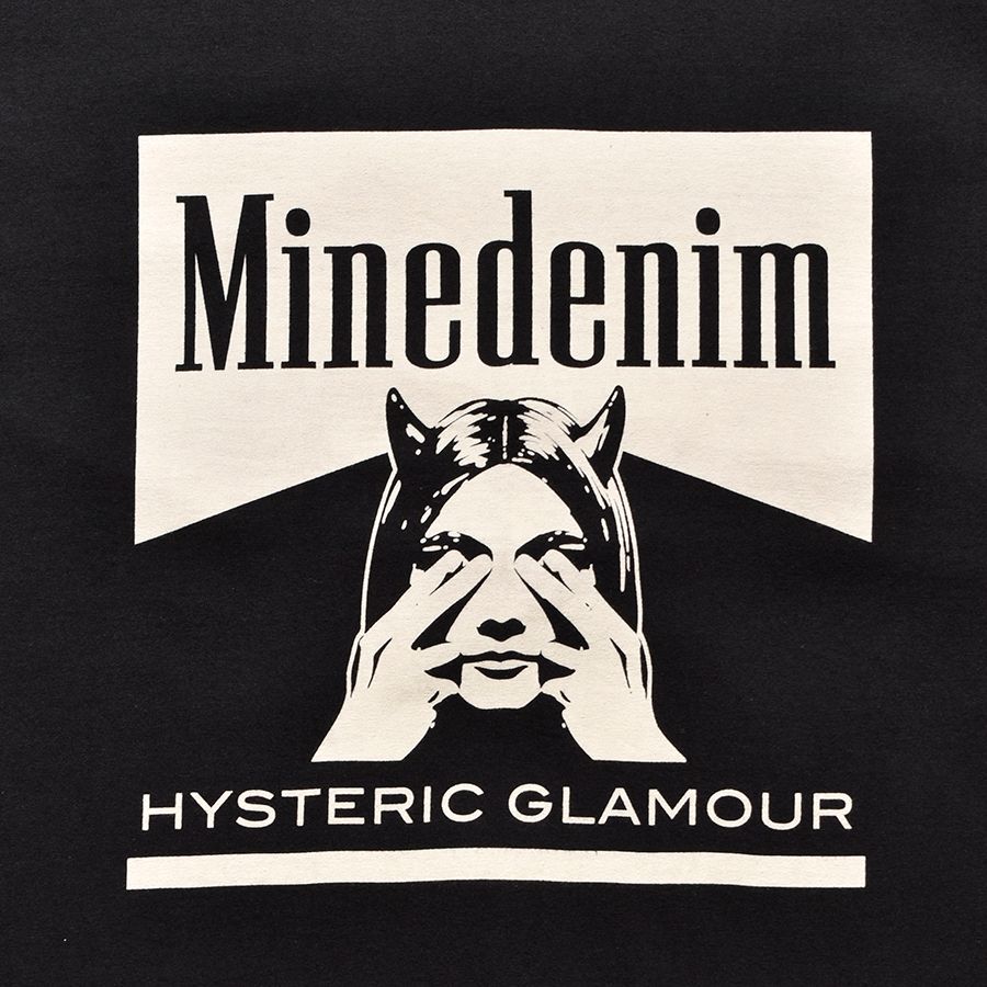 HYSTERIC GLAMOUR×MINEDENIM Graphic T-Shirts  （BLK） /  ヒステリックグラマー コラボ Tシャツ （ブラック）