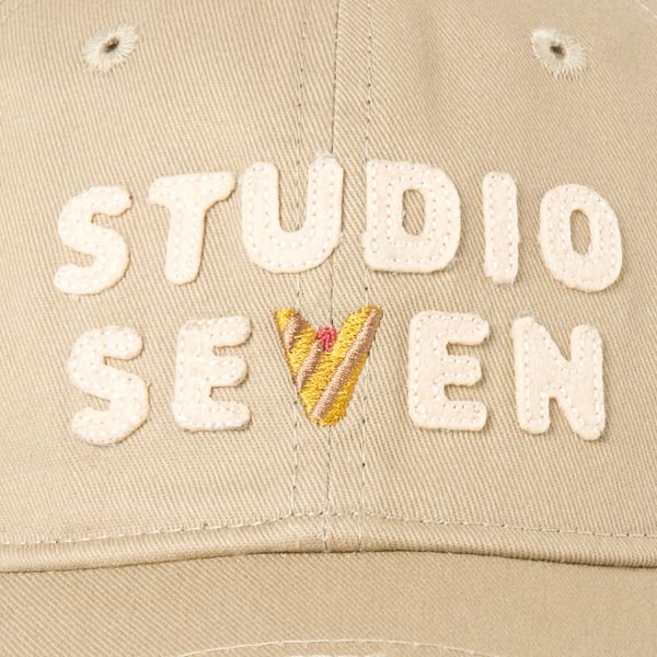 V Flower Logo Cap （BEIGE） / フラワーロゴ キャップ （ベージュ）