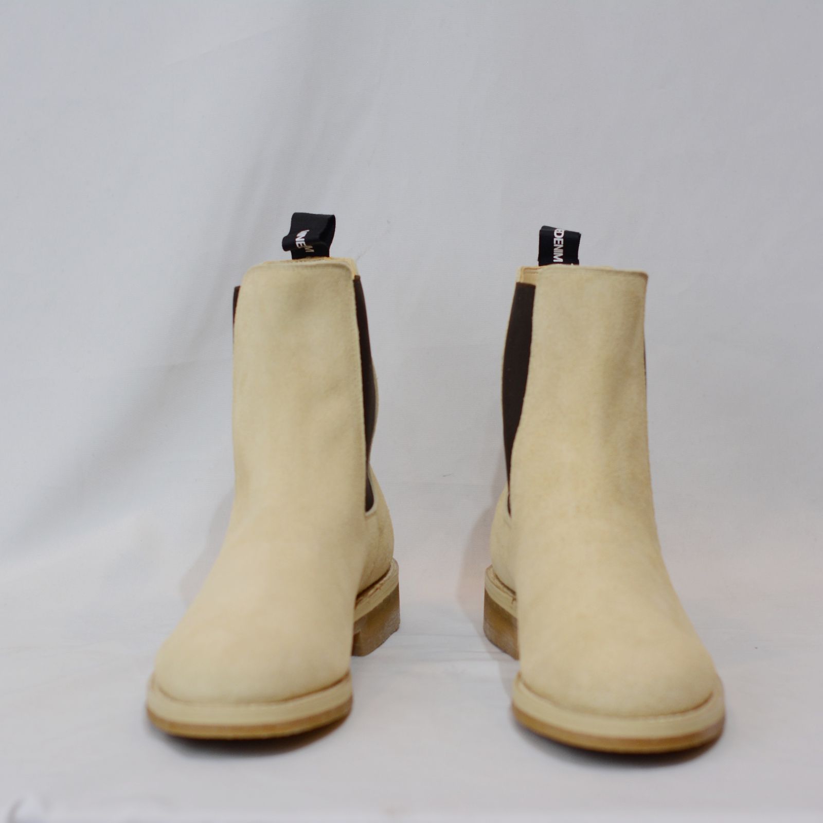 MINEDENIM - Suede Leather Side Gore Boots （BEIGE） | chord