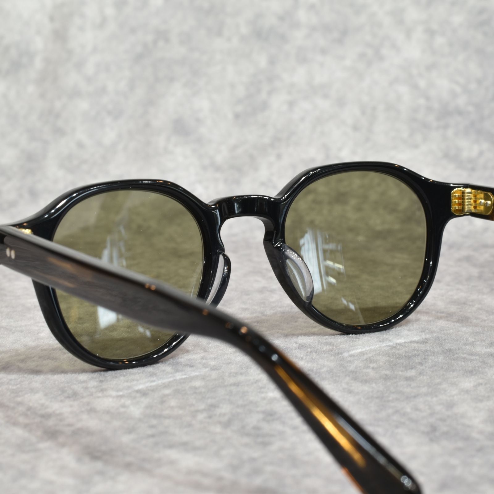 BOSTON TYPE GLASSES (BLACK DEMI / KHAKI)｜ボストン サングラス｜CL-26SS003G