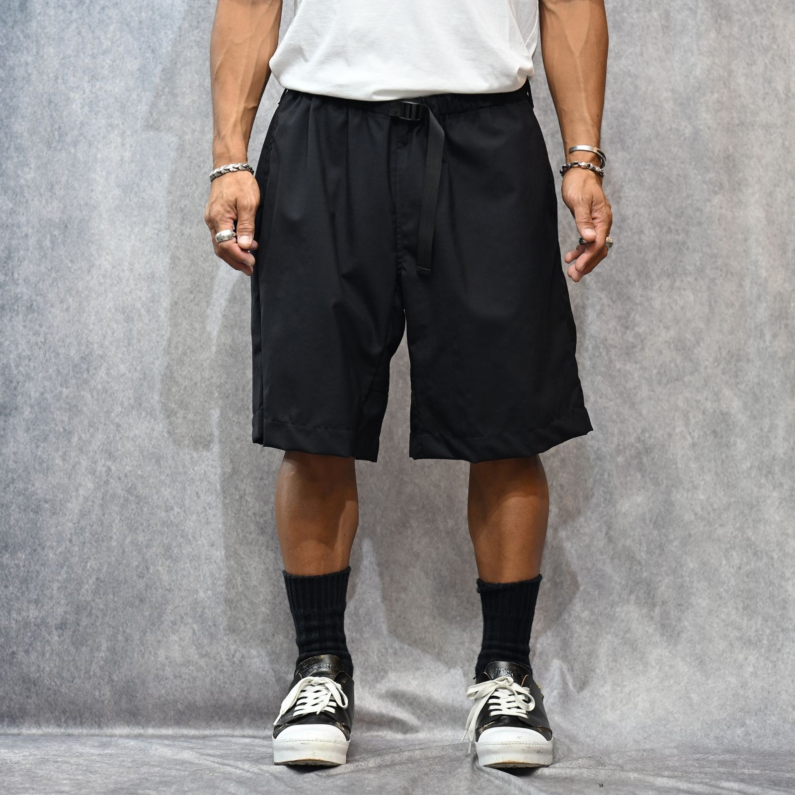 WTNB. Wool Tropical Climbing SPS （BLACK） / トロピカルウール ショーツ （ブラック） YWMND04