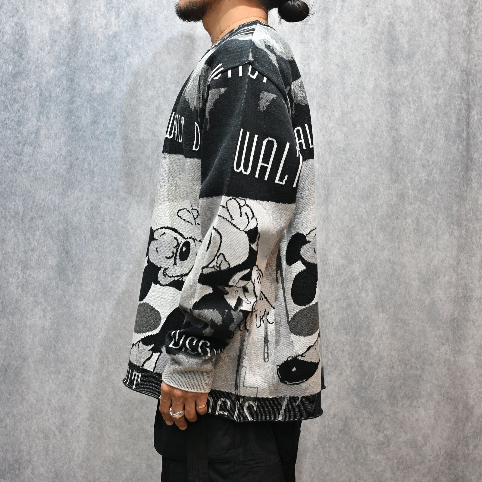 DISNEY VP / PC KNIT COLLECTION CREWNECK  (MICKY/BLACK)｜ディズニー ニット （ミッキー/ブラック） DP-030-3673-10