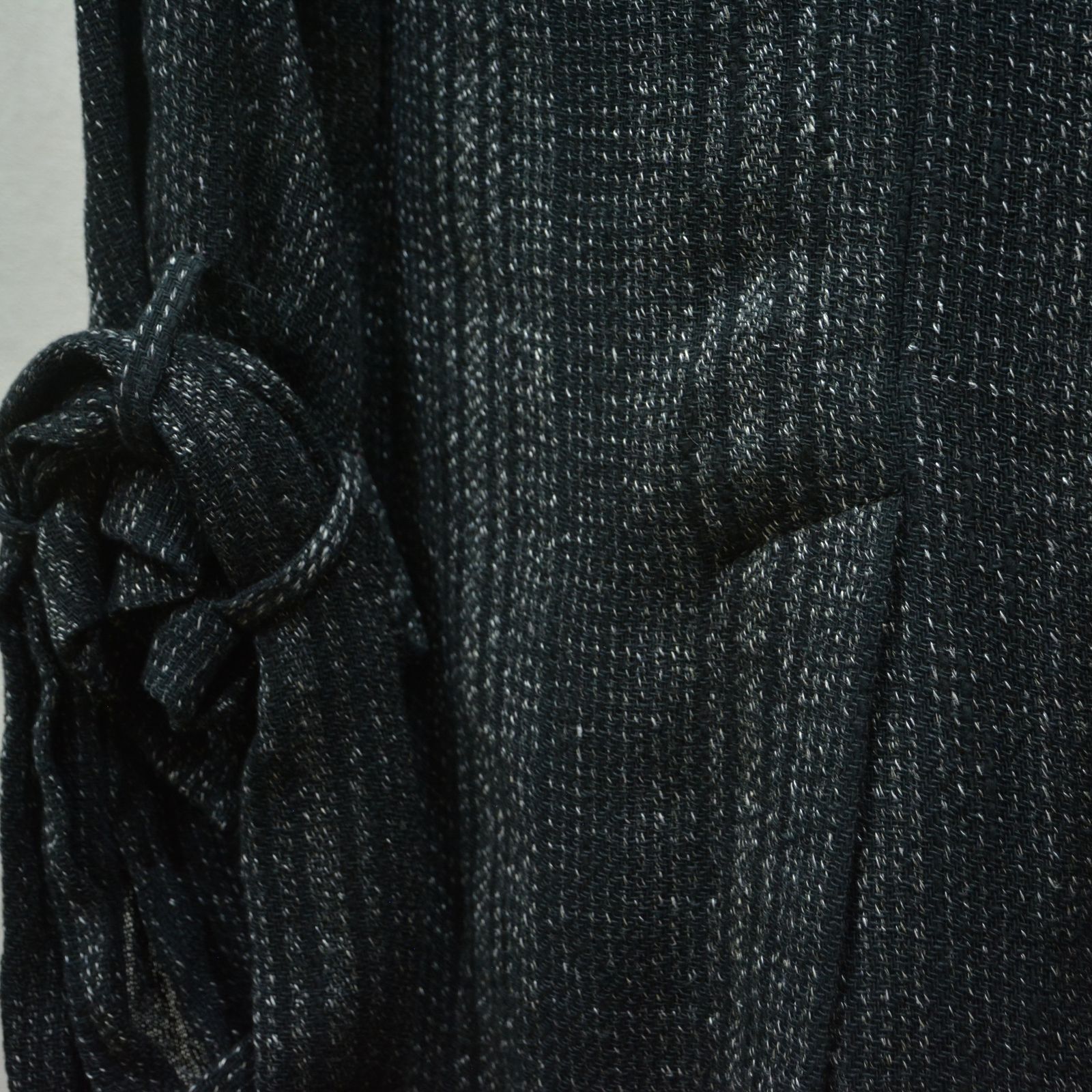 C/L S.T B K-JB W/DETACHABLE STOLE (BLACK) / デタッチャブルストール ノーカラージャケット / HS-J16-011-1-01