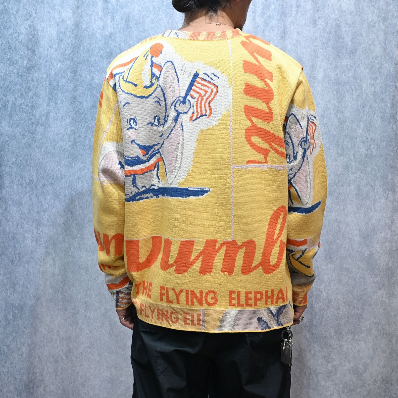 DISNEY VP / PC KNIT COLLECTION CREWNECK  (DUMB/YELLOW)｜ディズニー ニット （ダンボ/イエロー） DP-030-3672-71
