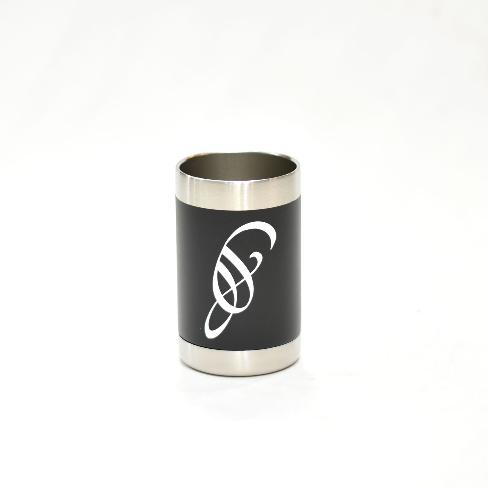 D ロゴ ステンレス 缶クーラー (BLACK) 対応サイズ：缶350ml