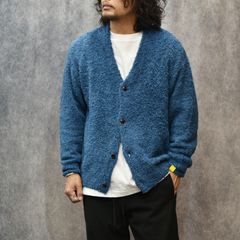 × EYYA KNIT C/F CARDIGAN (BLUE)｜× エイヤ コットンフリース カーディガン｜CL-25AW001EYYA