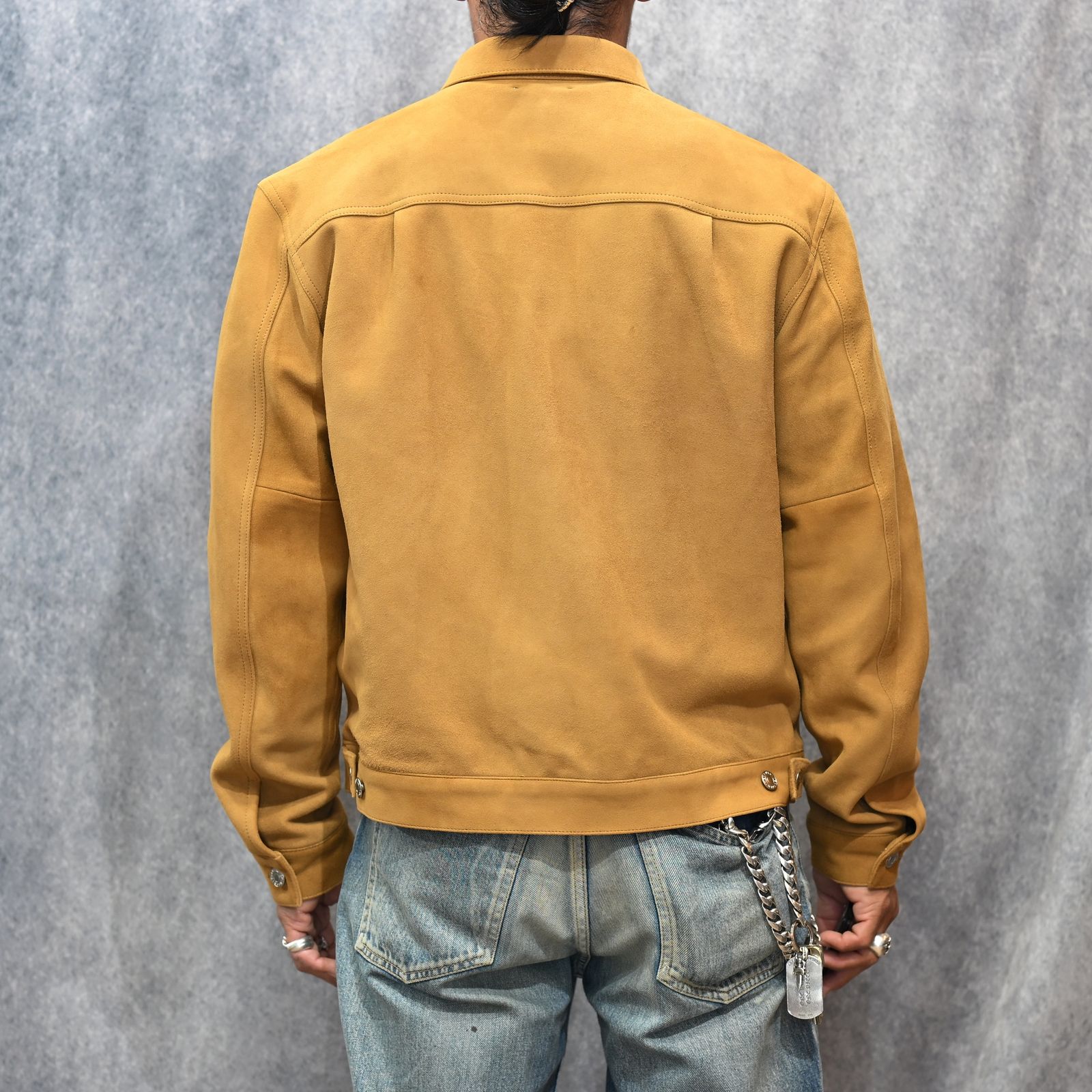 Sheep Suede Trucker JKT （CML） / シープスエード トラッカージャケット  （キャメル）｜2509-8003