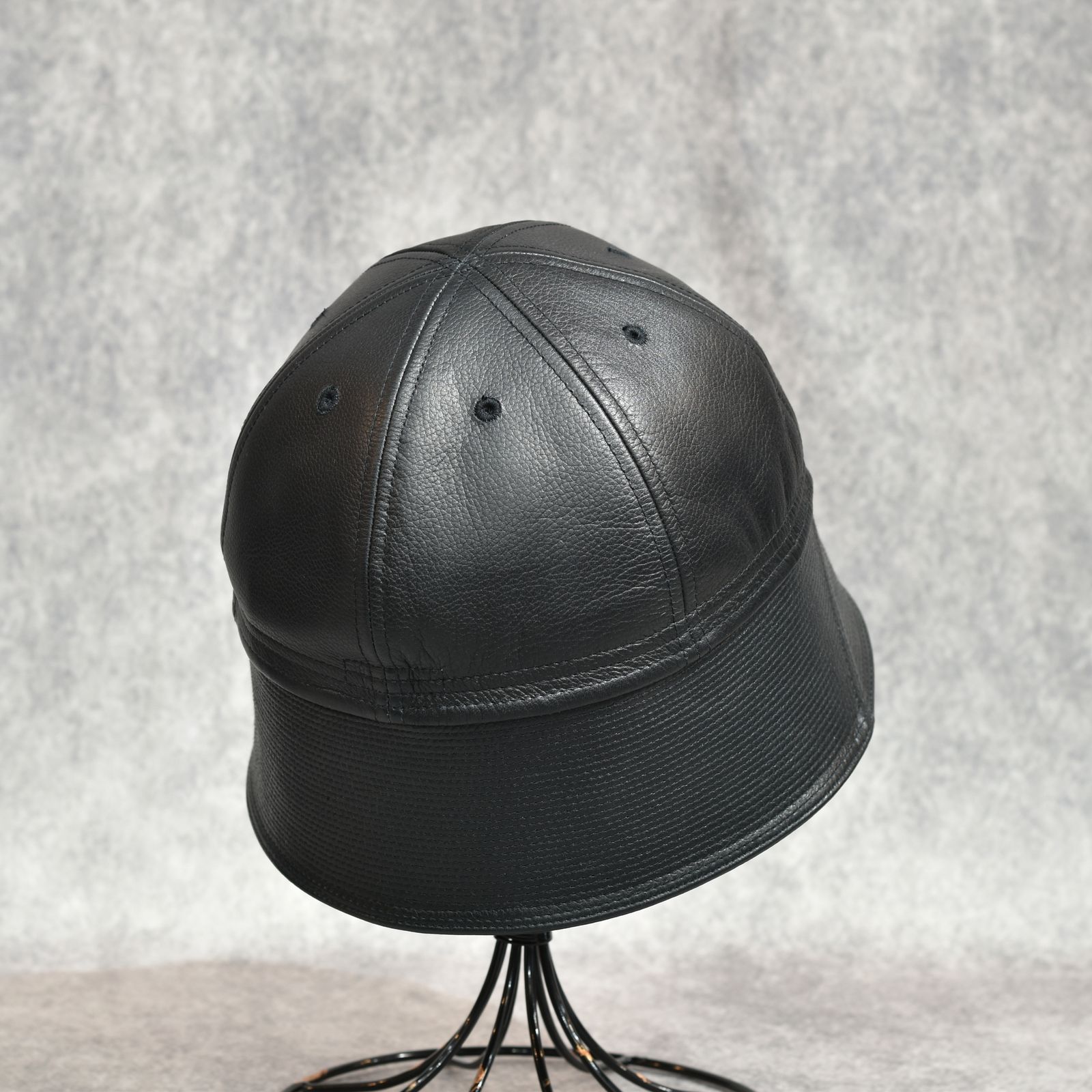 Cowhide Sailor Hat "SHEPHERD" (BLACK)｜カウハイド セーラーハット｜Y01014
