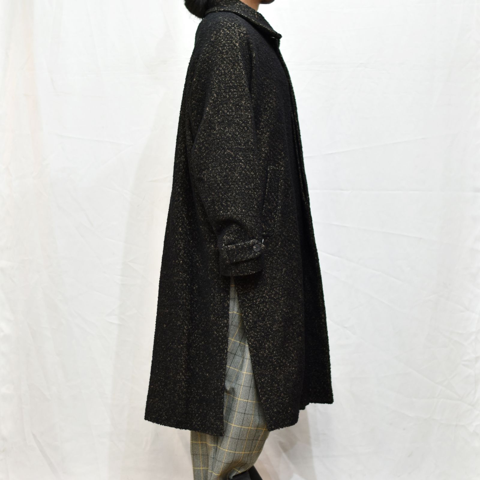 バルカラーコート / LB22AW-CO04-LYS (BLACK and TAN)