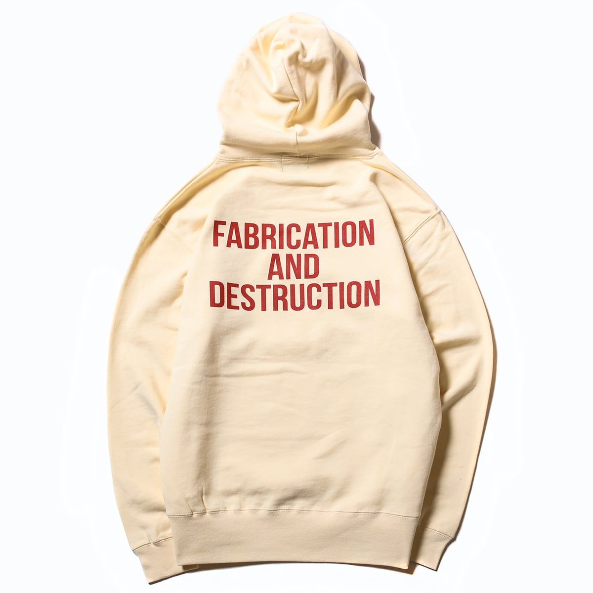 CUTRATE LOGO OMW L/S PULLOVER PARKA (IVORY)