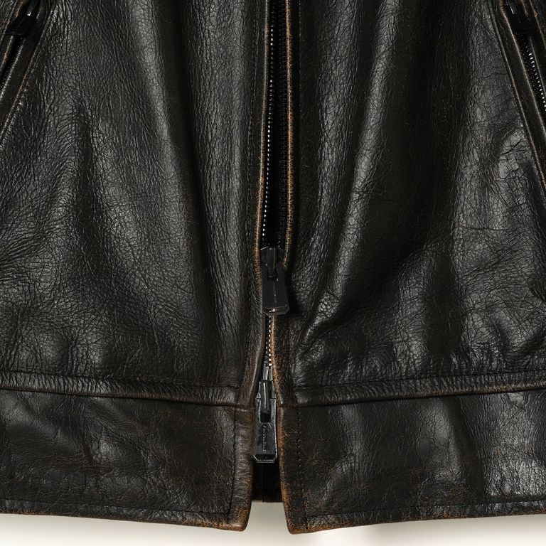 FORSOMEONE - RACING JACKET LEATHER (BLACK) / レーシング
