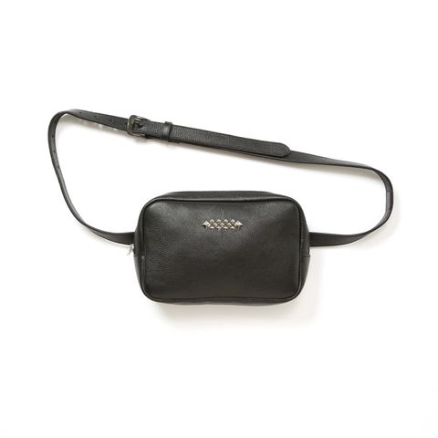 STUDS LEATHER BODY BAG (BLACK)｜ボディバッグ ウエストポーチ セカンドバッグ｜CL-25AW005LE