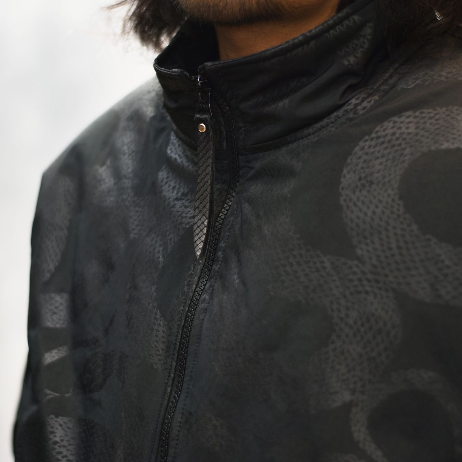 P/N TRACK TYPE JACKET ＜SNAKE PATTERN＞ (BLACK)｜トラックジャケット｜CL-25AW005SNK