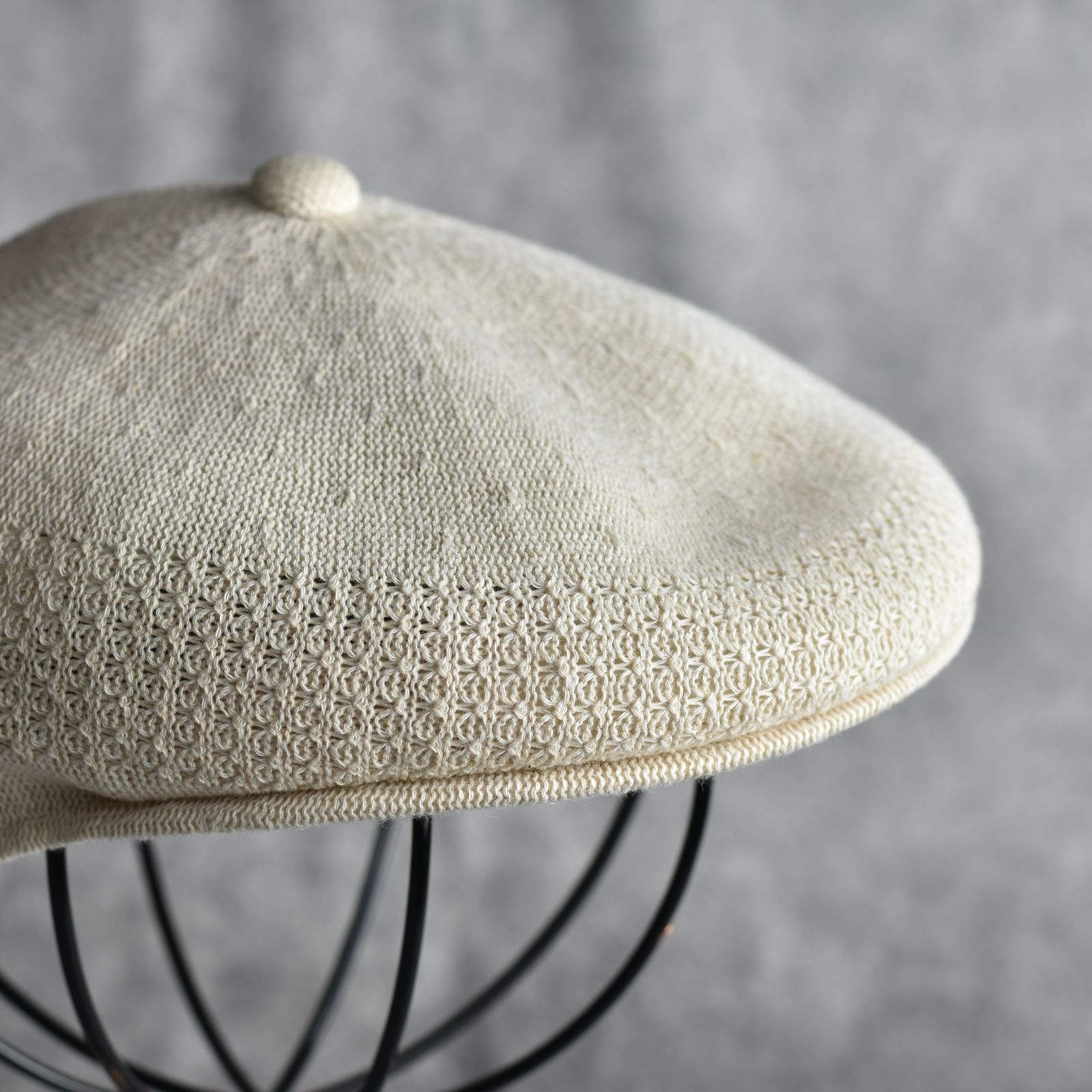 Linen Hunthing Cap "GENTLEMAN" (IVORY) / リネン ハンチング帽