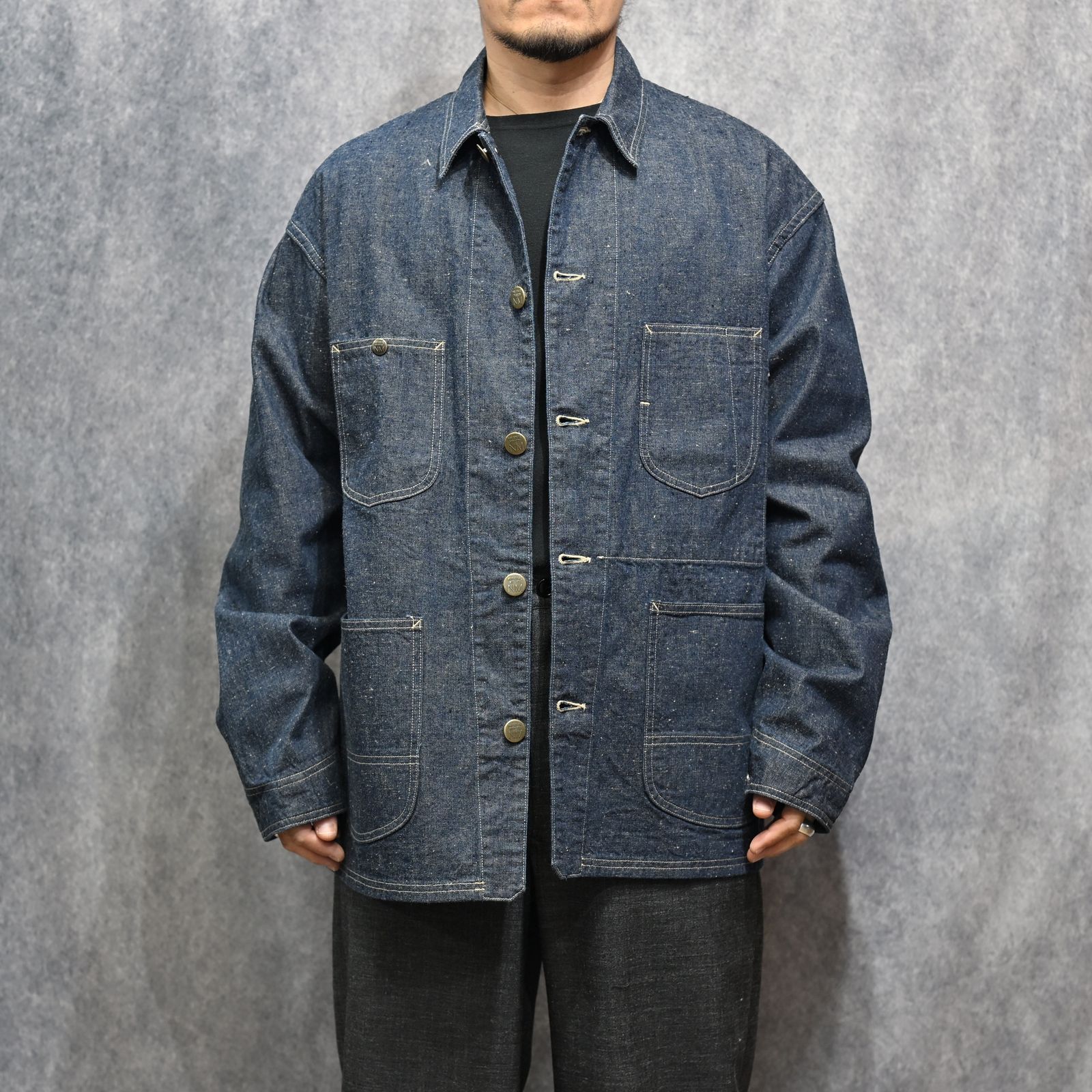 #024 LE CHORE JACKET ONE-WASHED （INDIGO） / カバーオール （インディゴ） 2026SSJK-YY-0012