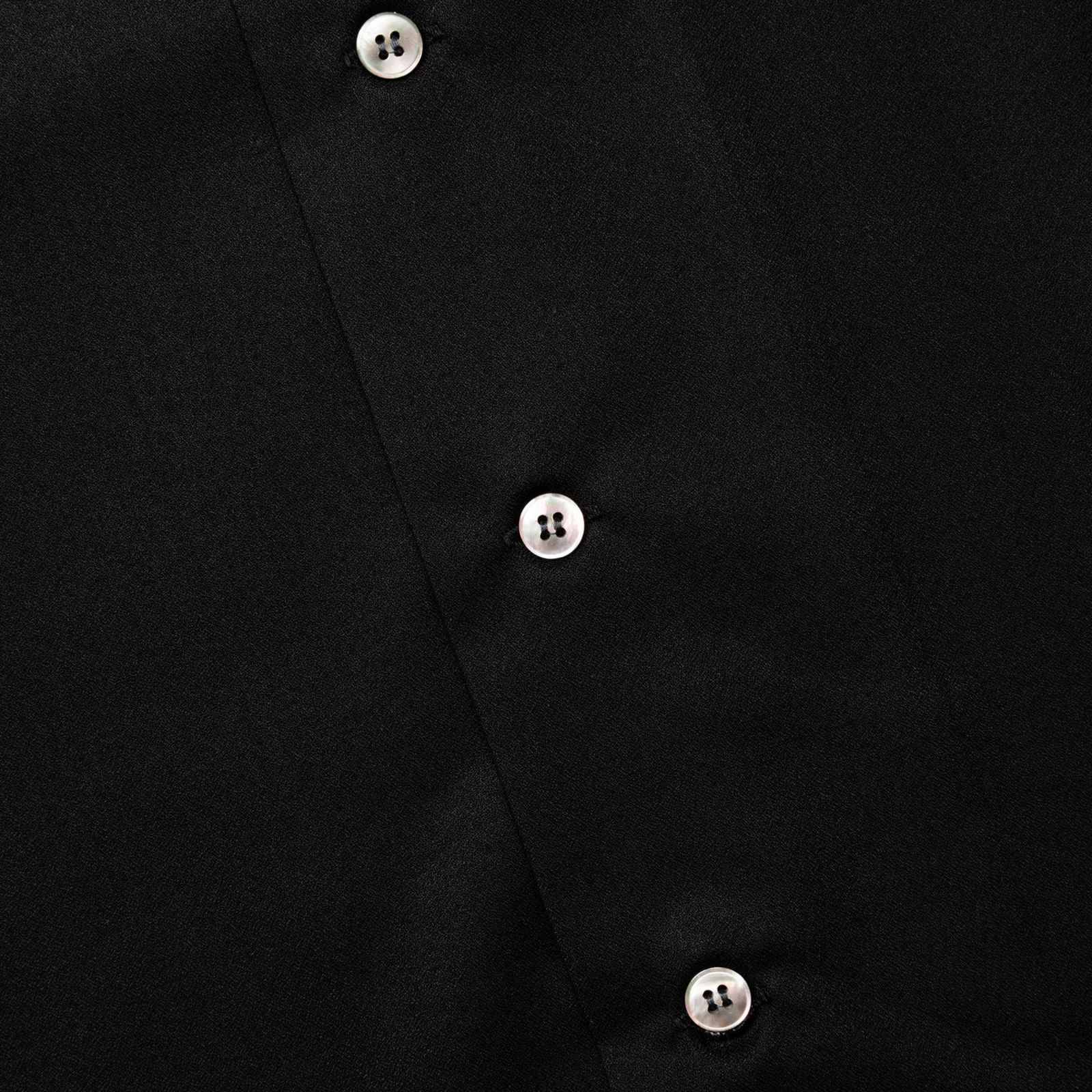 EMBROIDERY OPEN COLLAR L/S SH (BLACK) / オープンカラー 長袖シャツ