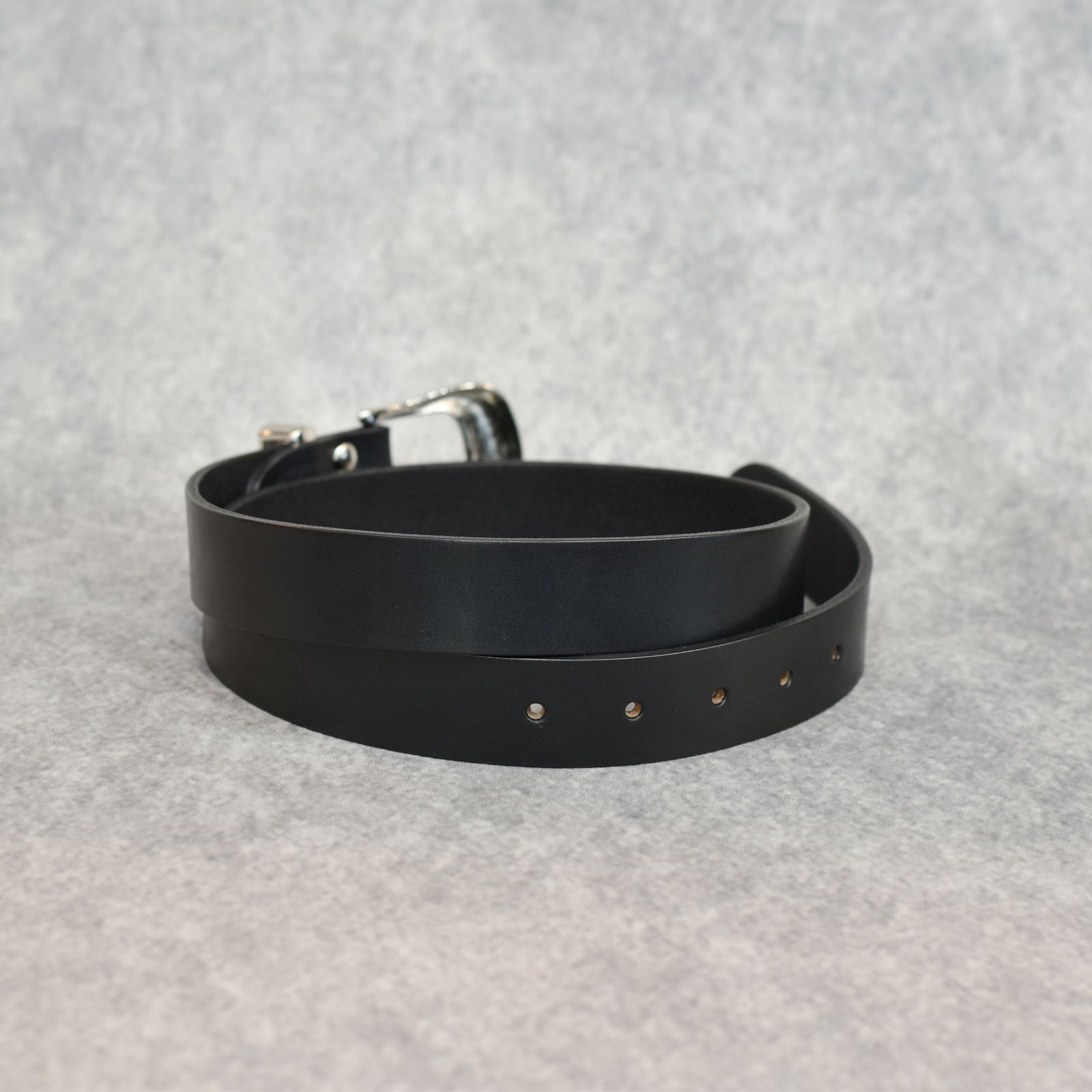 LEATHER PLANE BELT (BLACK)｜プレーン レザーベルト｜CL-25AW020LE