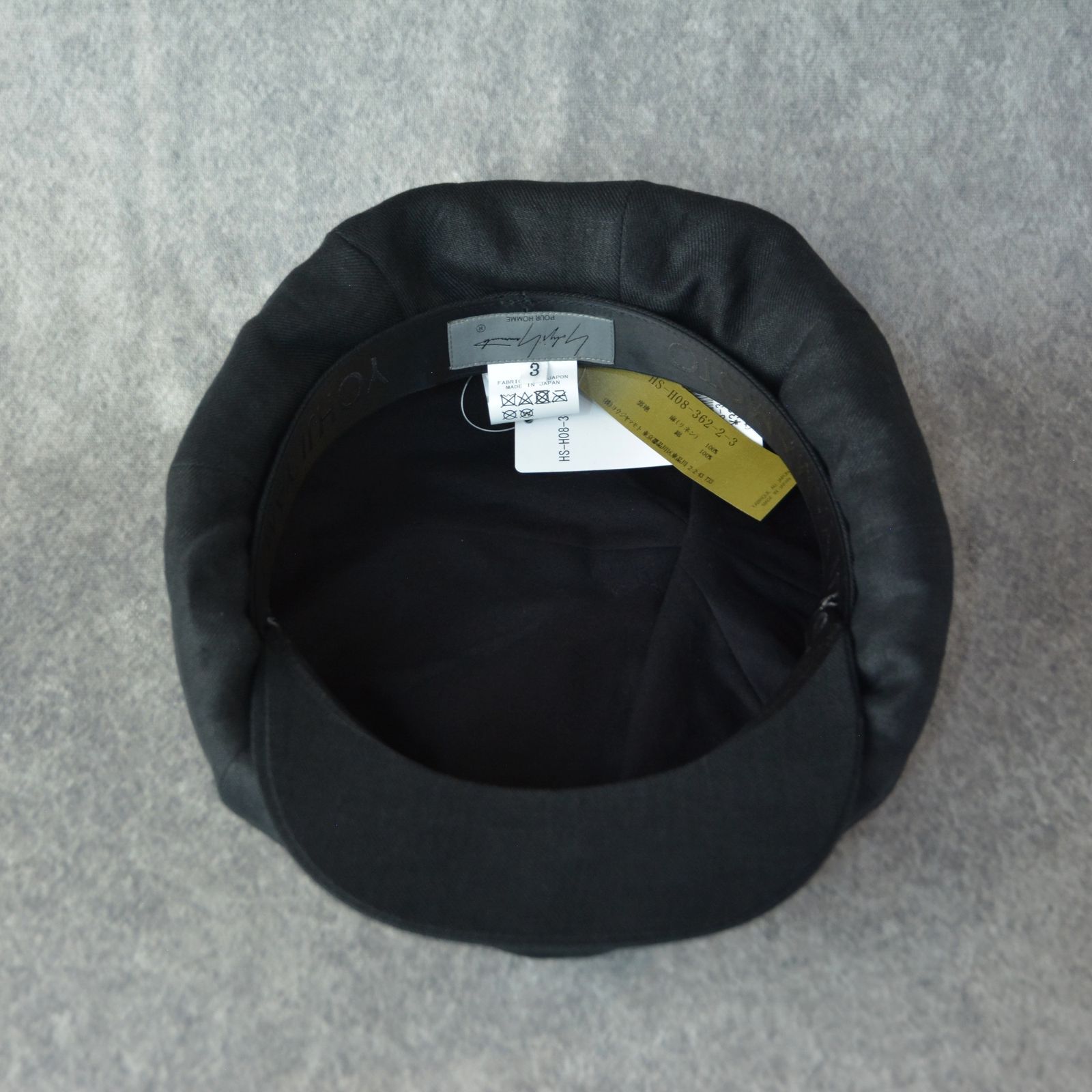 yohji yamamoto - TWILL CASQUETTE （BLACK） / ツイル キャスケット 