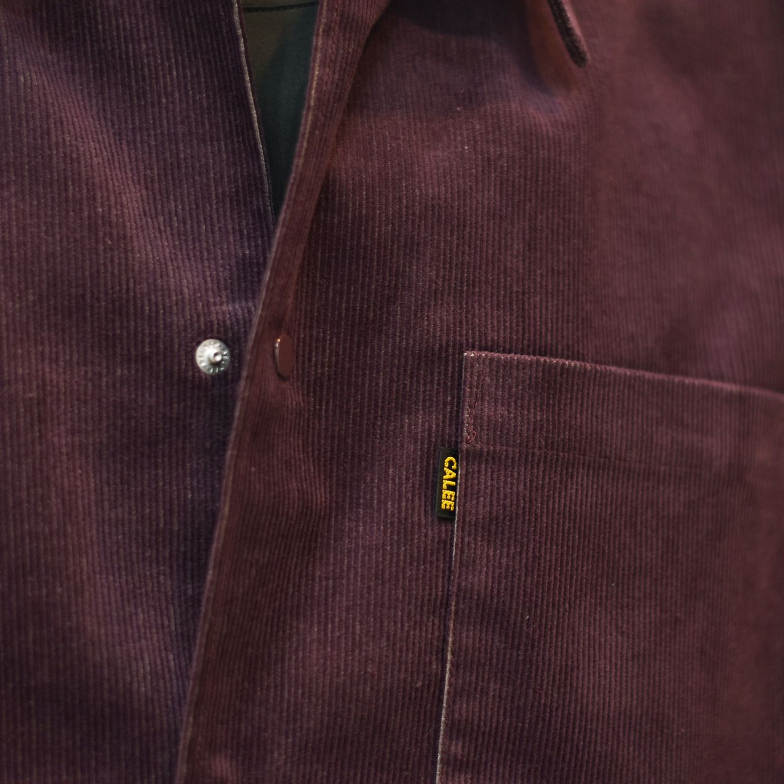 14W T/C CORDUROY SHIRT JACKET (BURGUNDY)｜コーデュロイ シャツジャケット｜CL-25AW008