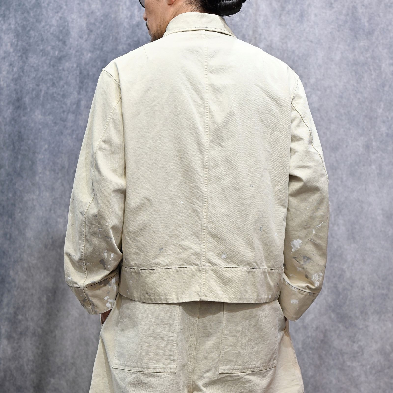 FULL ZIP CHINO BLOUSON (OFF WHITE / オフホワイト) チノブルゾン｜2601013