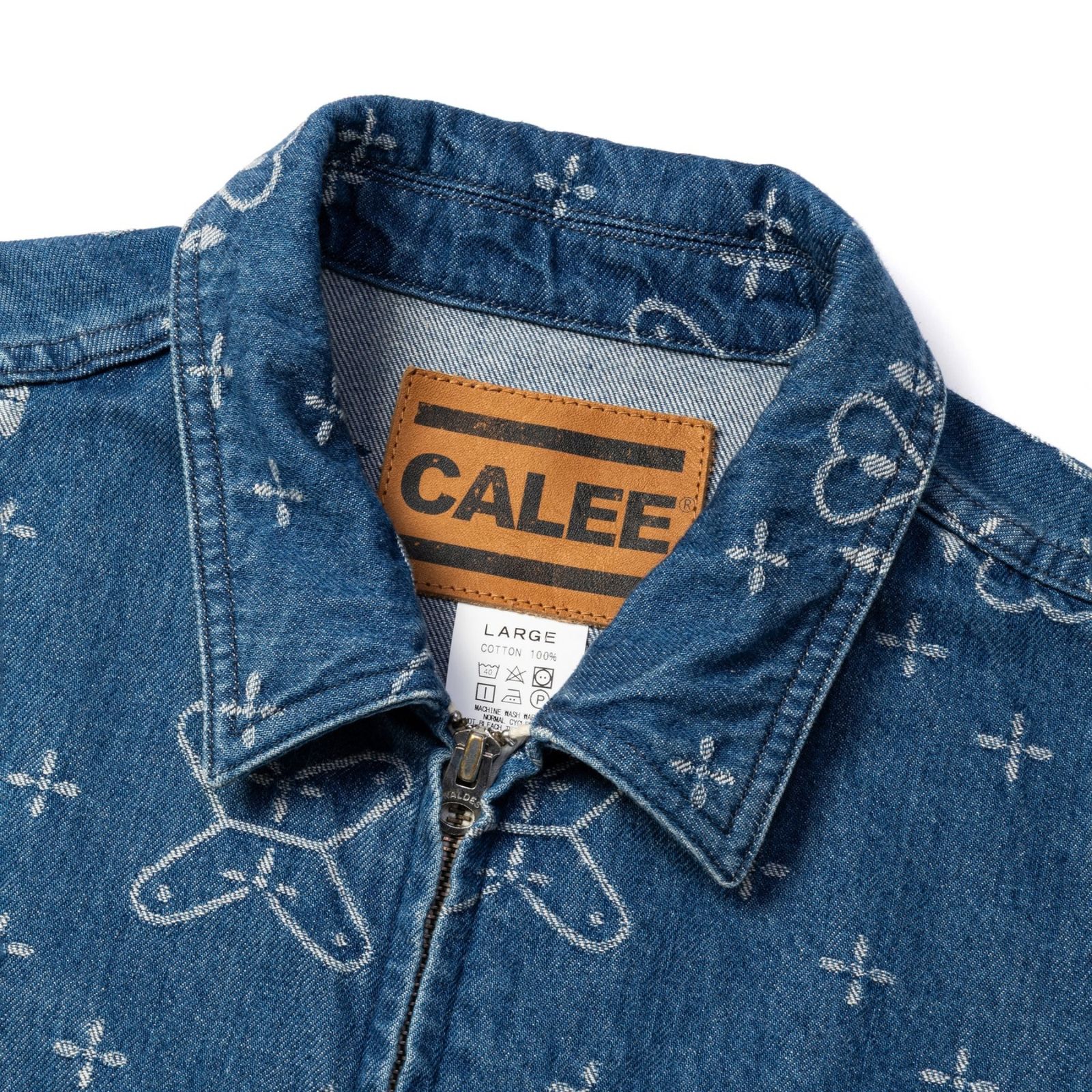 CROSS PATTERN JACQUARD DENIM SWINGTOP (INDIGO BLUE)｜クロス ジャガードデニム スイングトップ｜CL-26AWCRS001