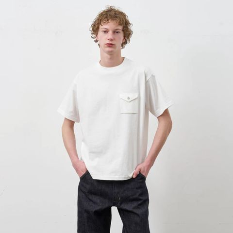 Y1935 POCKET TEE （WHITE）｜ ポケット Tシャツ （ホワイト） 602-261-14