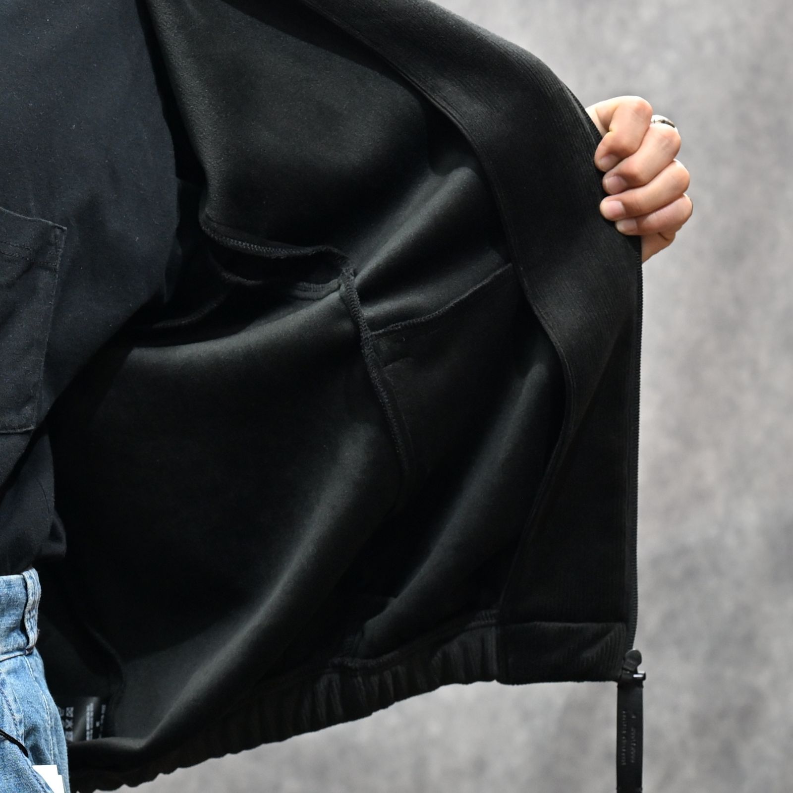 TRACK JACKET （BLACK）｜コーデュロイ トラックジャケット｜2252-BL08-008