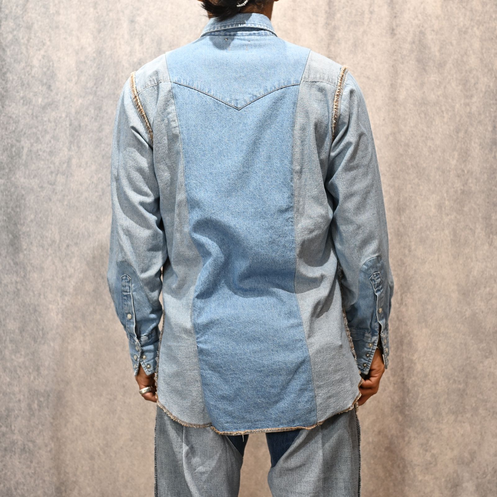 OLD PARK×MINEDENIM Inside out Western SH （USS） / MND-25SSOP001