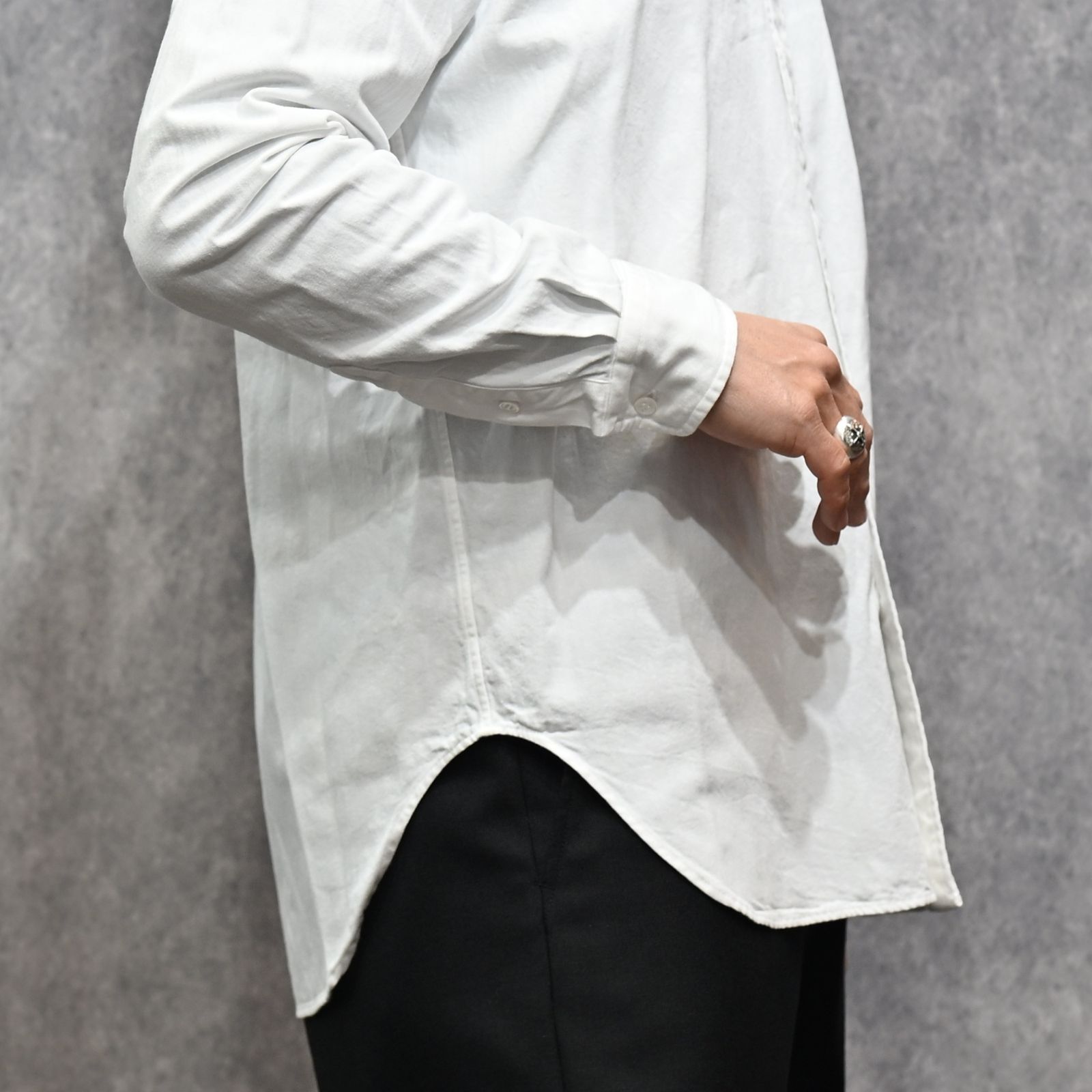 L.Denim BD SH （WHT）｜デニム ボタンダウンシャツ｜2603-5003