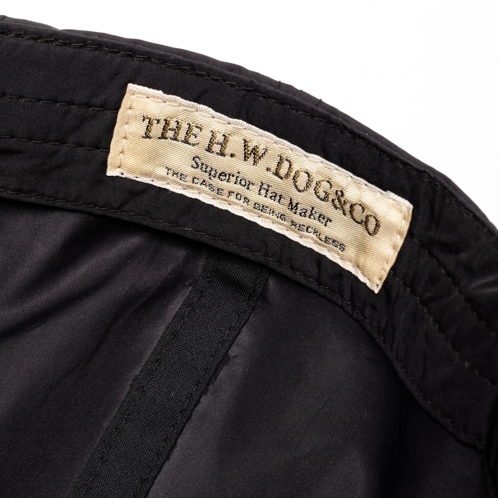 × THE H.W.DOG&CO. EMBROIDERY UNION CAP (BLACK) / ザ エイチダブリュウ ドッグアンドコー ユニオン キャップ