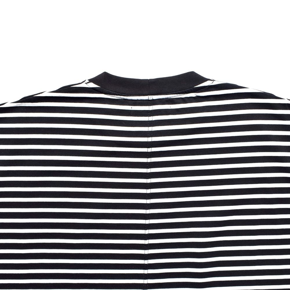Big Nosleeve Border T-SH （WHITE） / ビック ノースリーブ ボーダーTシャツ （ホワイト） 2505-4007
