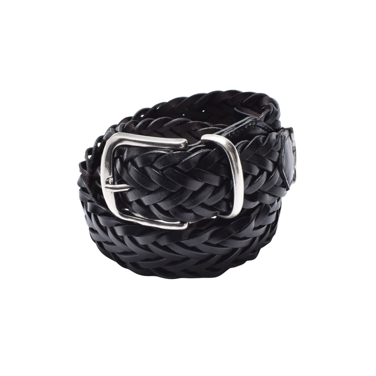 Leather Semi Wide Mesh Belt （BLK）｜レザーメッシュベルト｜MDLBT003