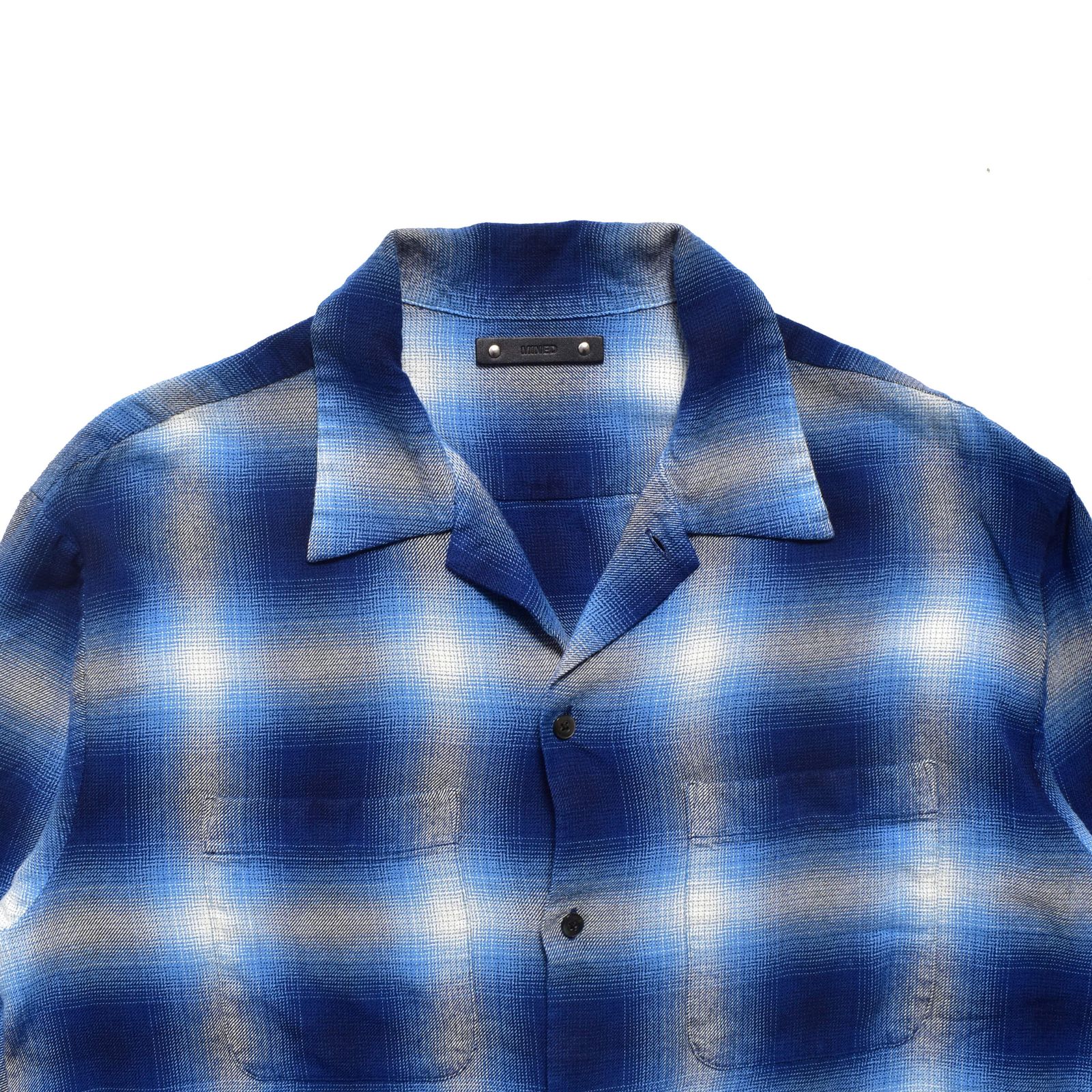 R.Flannel Ombre Open Collar SH （BPT） ｜フランネル オンブレーチェックシャツ｜2604-5002