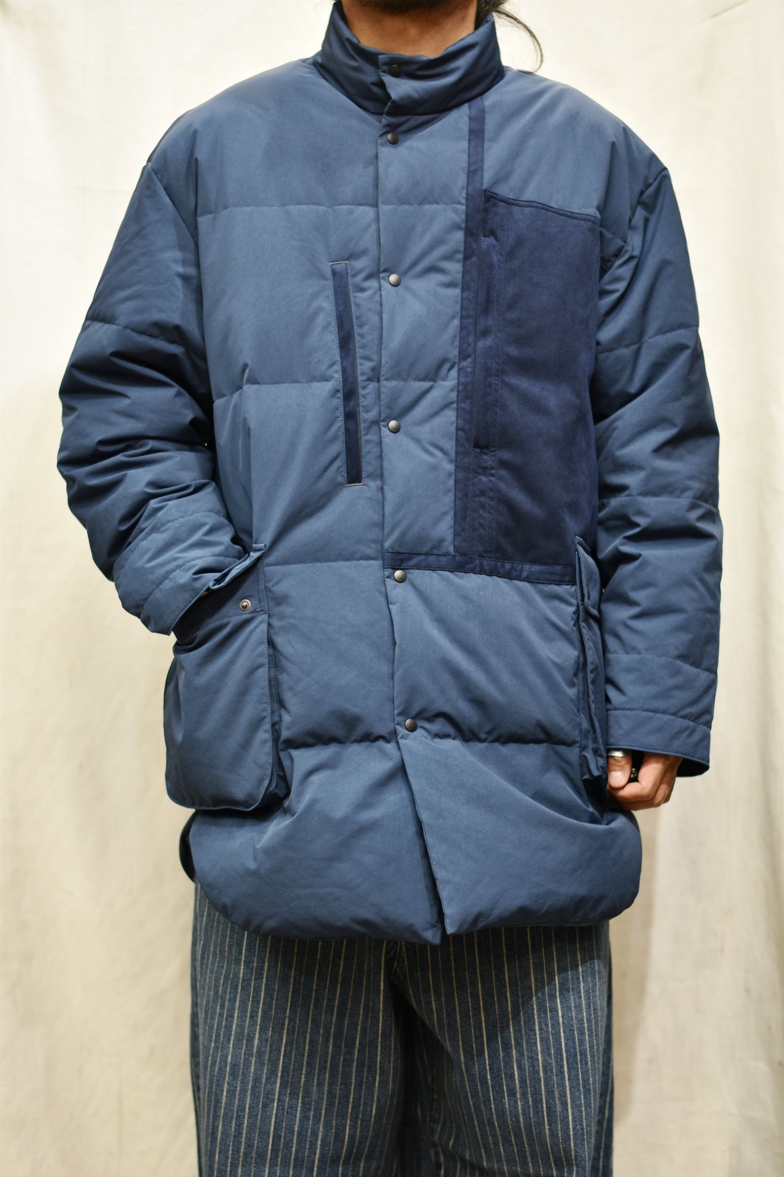 Porter Classic - WEATHER DOWN SHIRT JACKET -NAVY- | chord online store