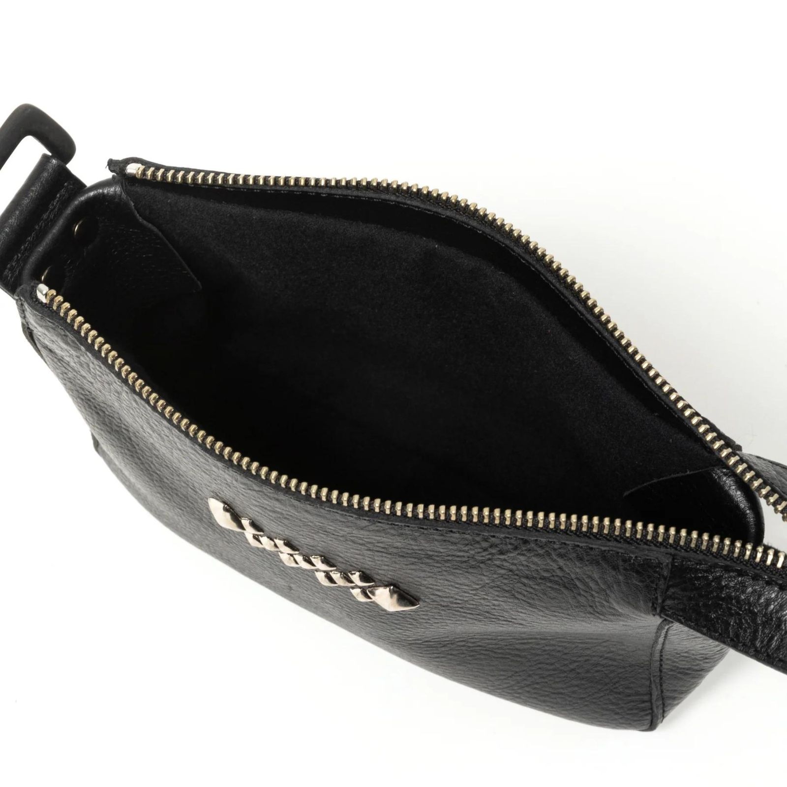 STUDS LEATHER MULTI POUCH (BLACK) / スタッズ レザー マルチポーチ