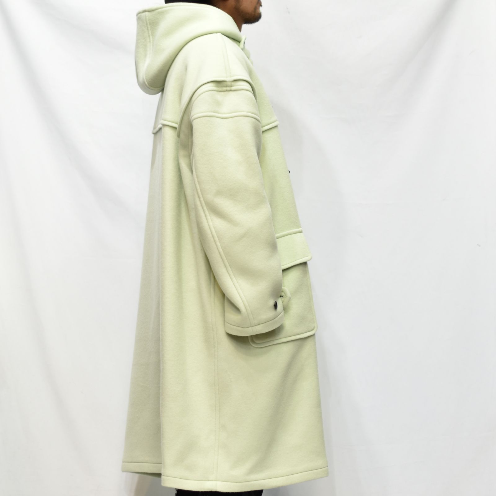 el conductorH - WOOL MELTON HEART DUFFLE COAT (MINT) / ウール