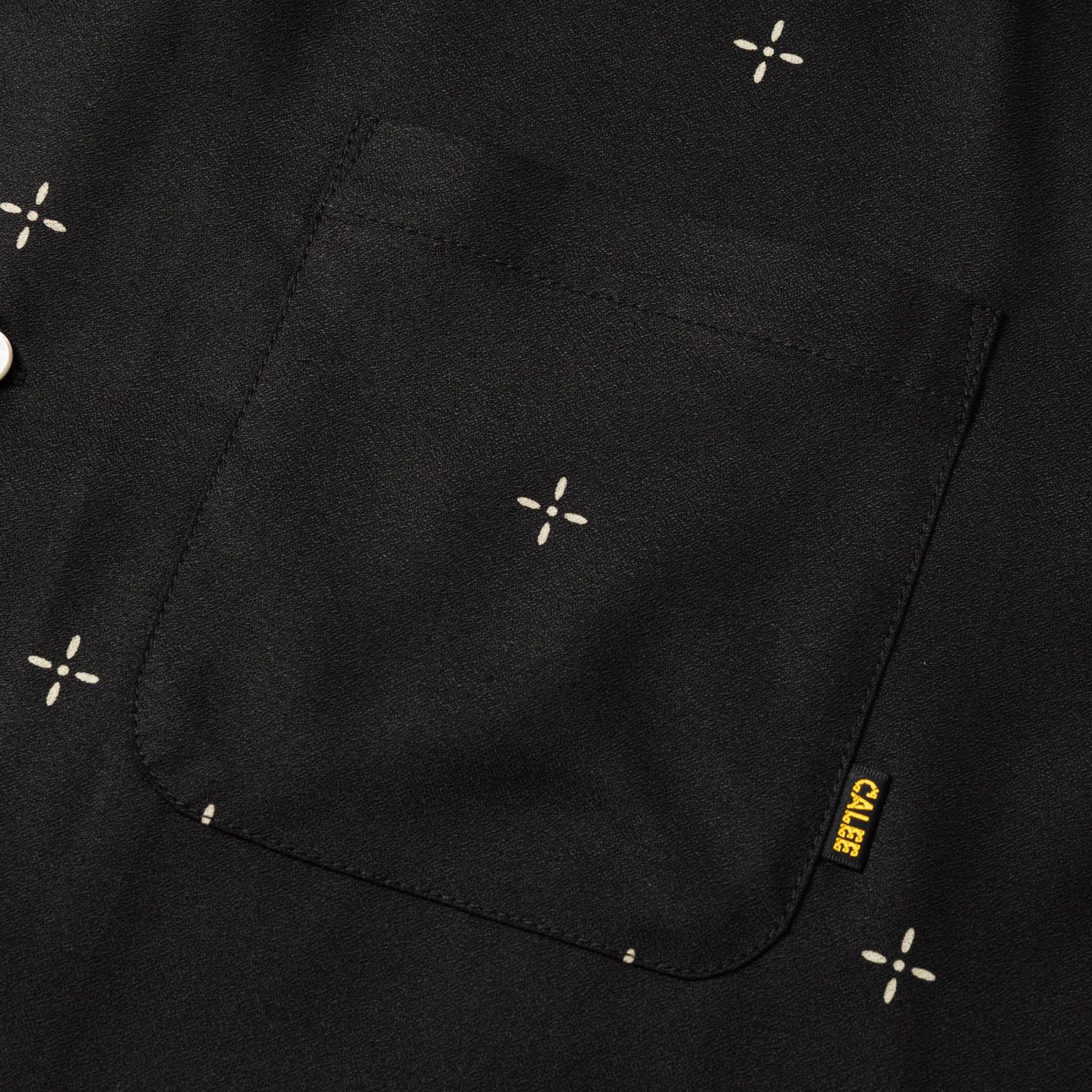 CROSS PATTERN SH (BLACK)｜クロス柄 オープンカラー 長袖シャツ｜CL-26AWCRS003
